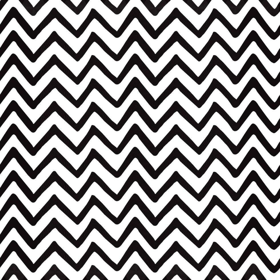 geometrico senza soluzione di continuità zigzag modello fatto su nero e bianca colori. ripetuto sfondo, fondale o invito carta astratto design. vettore tribale etnico design azteco geometrico sfondo boho Stampa