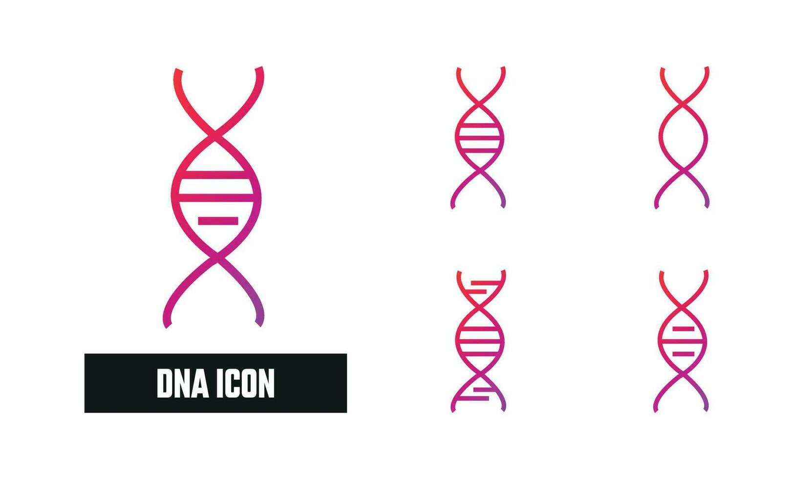 dna pendenza icona vettore illustrazione