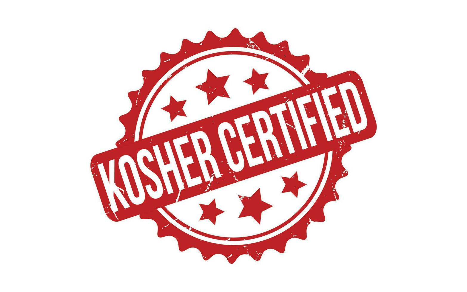 kosher certificato gomma da cancellare francobollo foca vettore