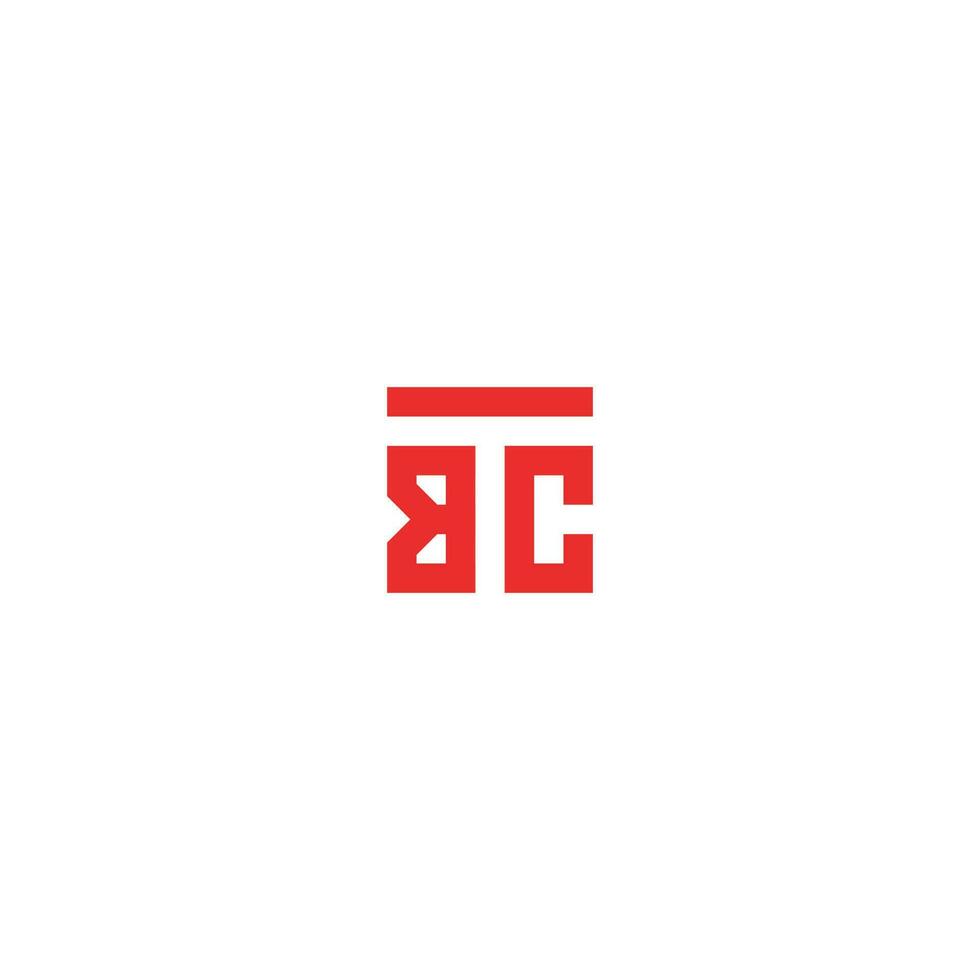 lettere tbc bct piazza logo minimo semplice moderno vettore