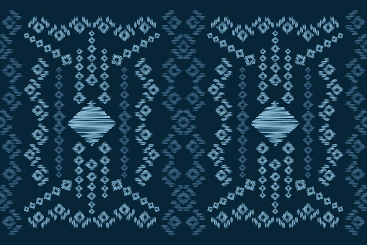 etnico ikat tessuto modello geometrico stile.africano ikat ricamo etnico orientale modello Marina Militare blu sfondo. astratto,vettore,illustrazione.per trama, abbigliamento, scraf, decorazione, tappeto, seta. vettore