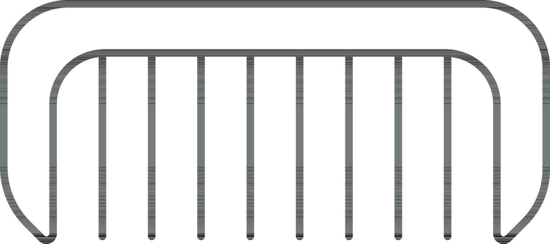 isolato pettine icona nel schema stile. vettore