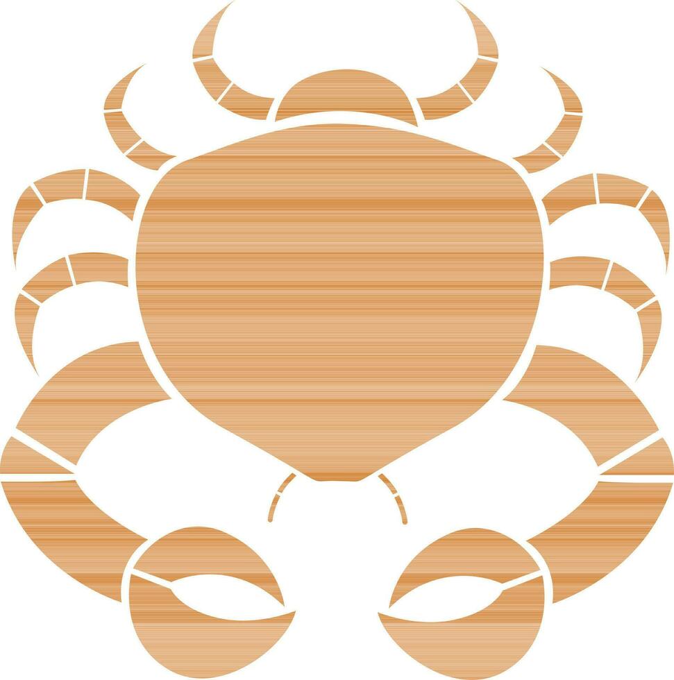 illuatrazione di scorpione nel cancro di zodiaco cartello. vettore