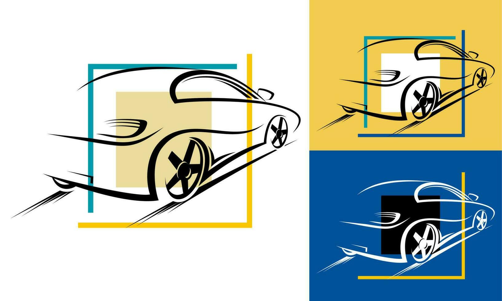 auto logo design vettore illustrazione, marca identità emblema