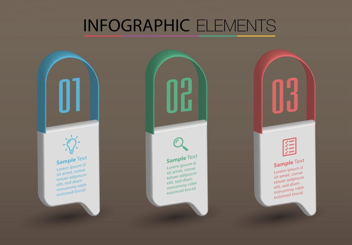 moderna casella di testo modello banner infografica vettore