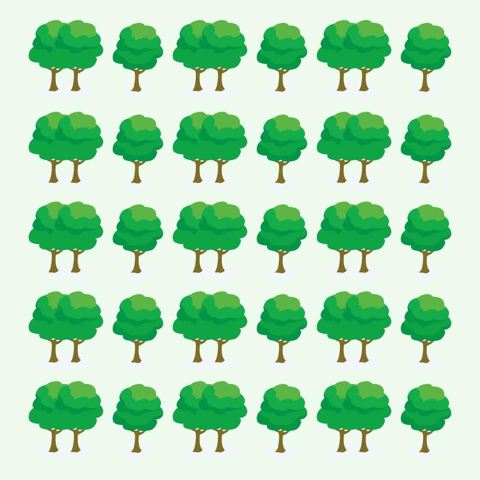 albero collezione di vettore illustrazione