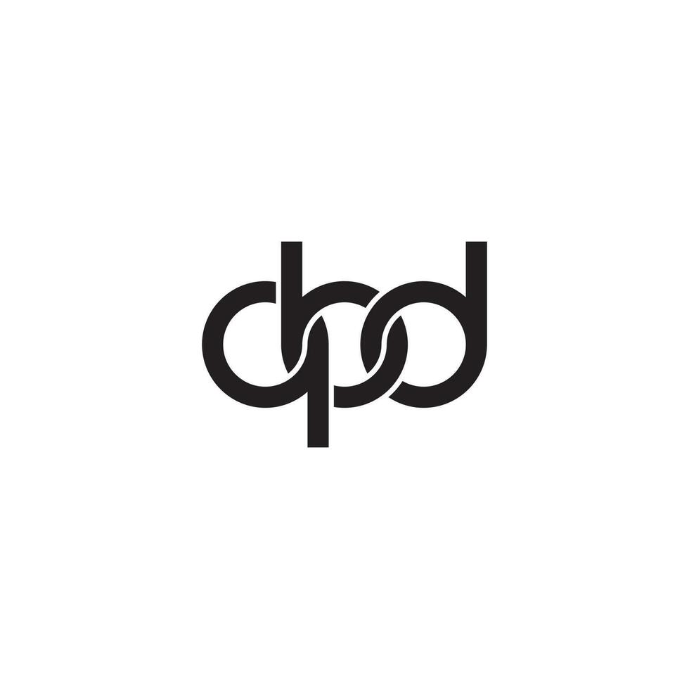 lettere qbd monogramma logo design vettore