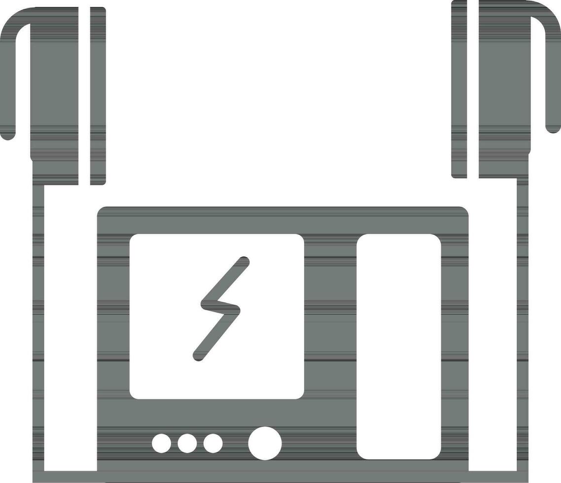 illustrazione di defibrillatore per emergenza concetto. vettore