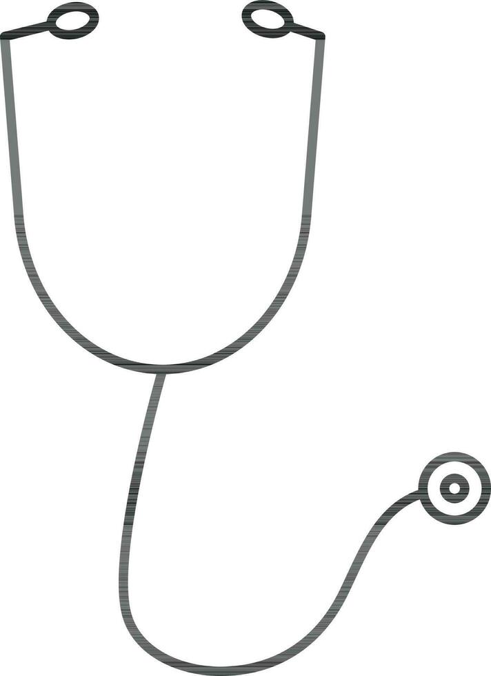 illustrazione di ictus stetoscopio icona. vettore