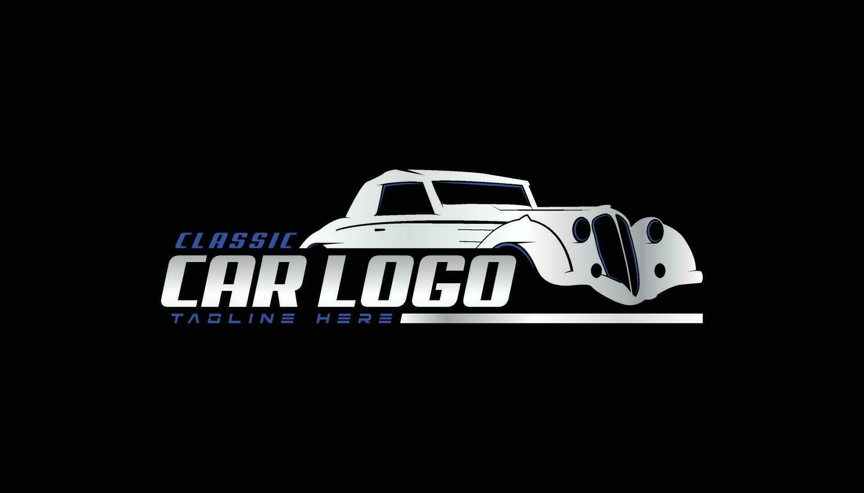 Vintage ▾ classico auto logo con vettore schema