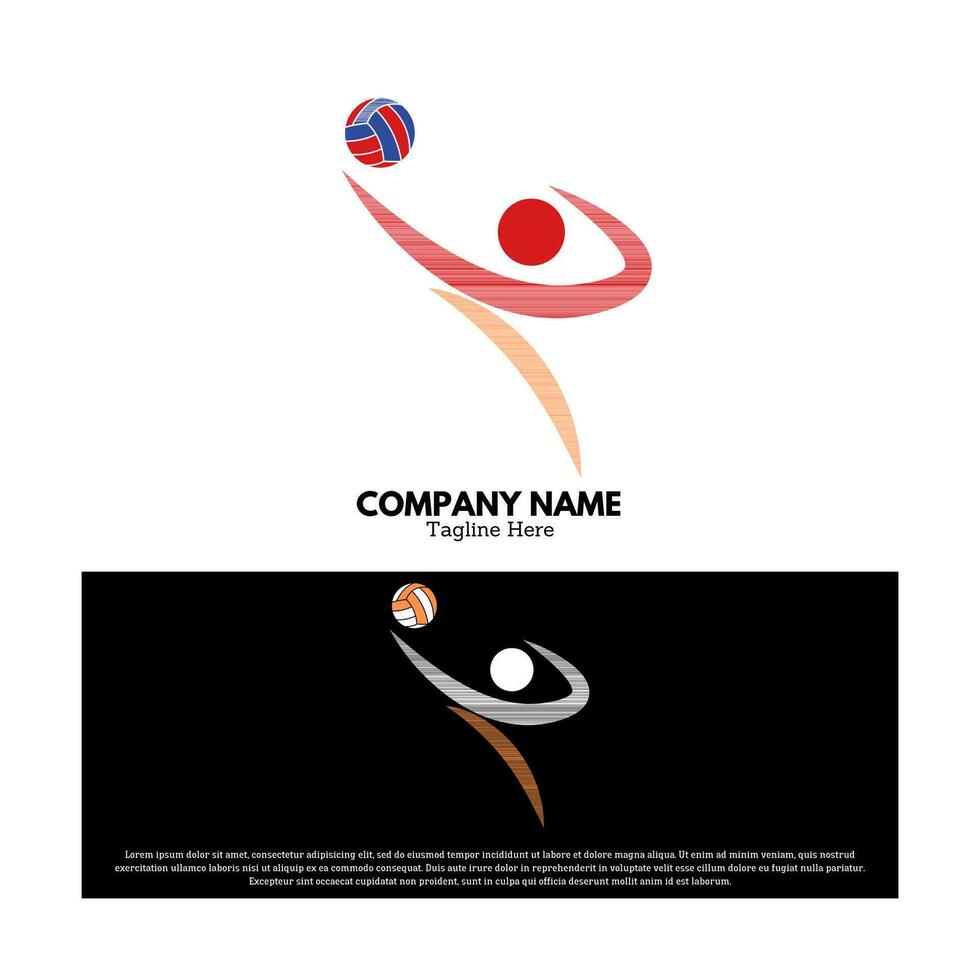 gli sport logo vettore design illustrazione, marca identità emblema