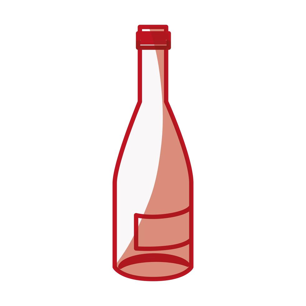 bevanda della bottiglia di vino vettore