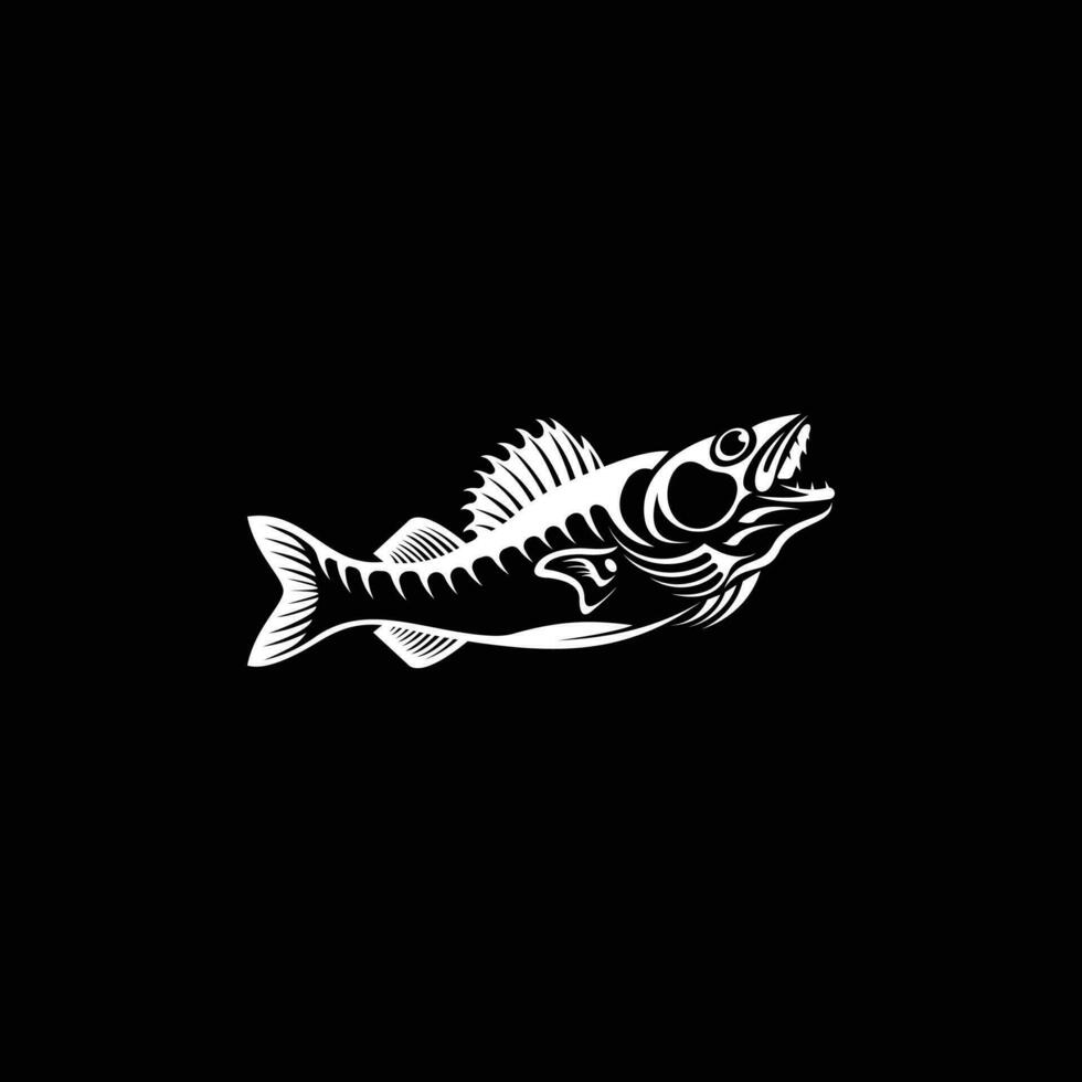 pesce animale creativo logo design vettore