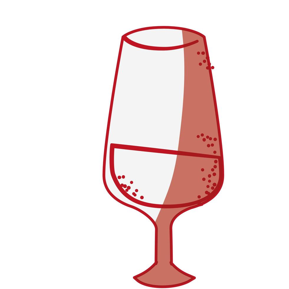 deliziosa coppa di vino vettore