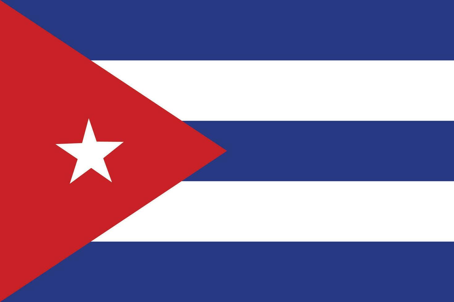 Cuba bandiera. ritardo di Cuba nel design forma vettore