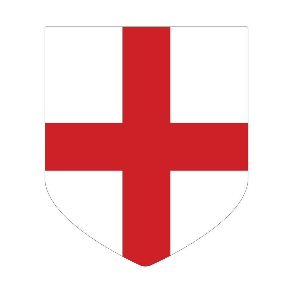 bandiera di Inghilterra. Inghilterra bandiera nel forma vettore