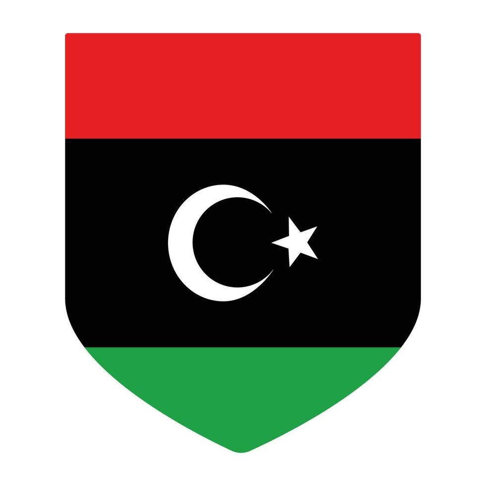 bandiera di Libia. Libia bandiera con design forma vettore
