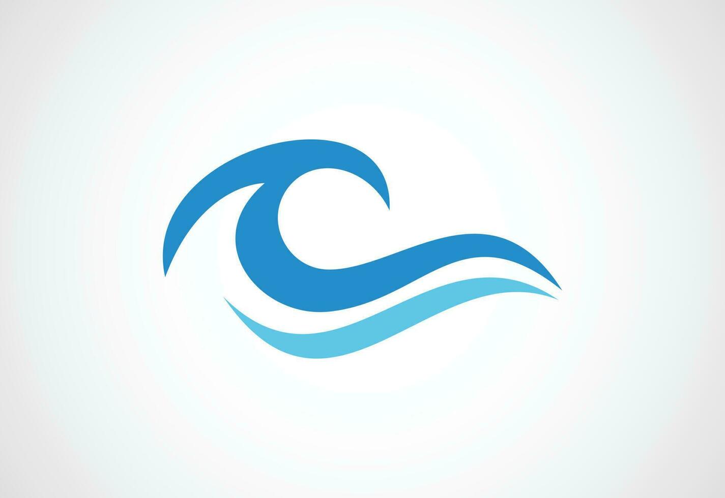 oceano onda logo disegno, vettore design modello