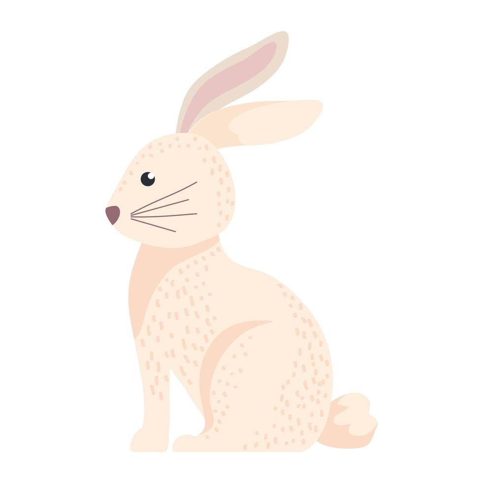 icona di roditore carino piccolo coniglio vettore