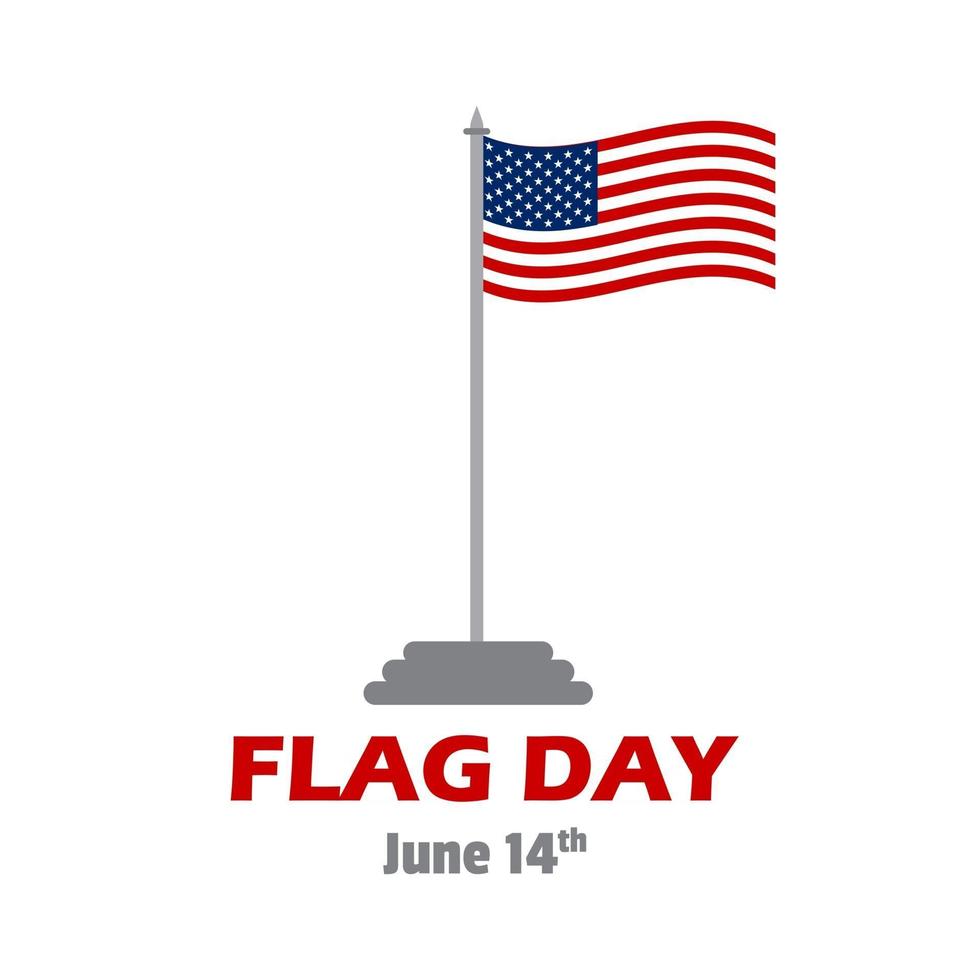 disegno di illustrazione vettoriale gratis giorno della bandiera americana
