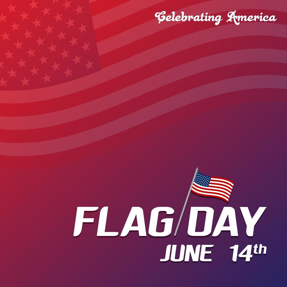 illustrazione vettoriale gratis giorno della bandiera degli Stati Uniti