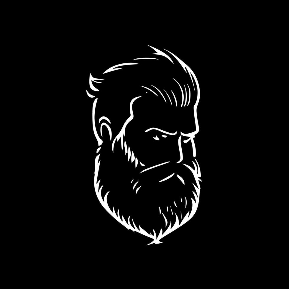 barba - minimalista e piatto logo - vettore illustrazione