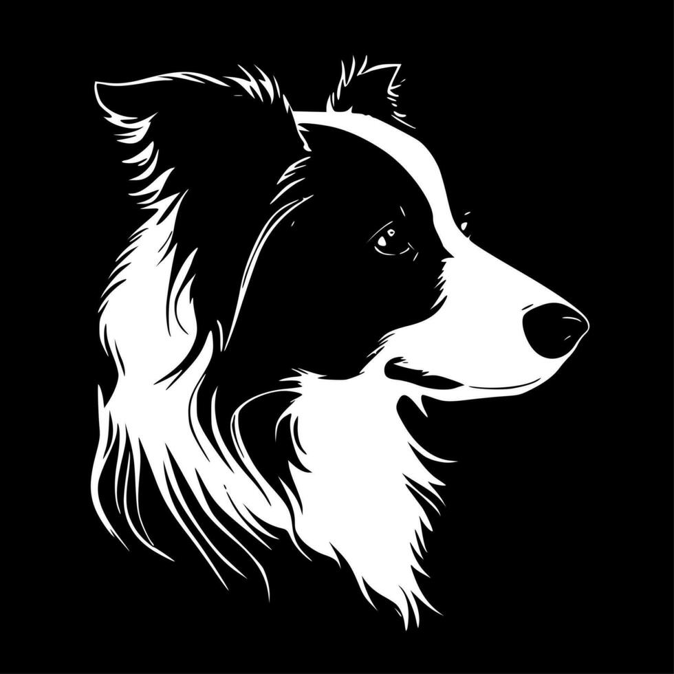 confine collie - alto qualità vettore logo - vettore illustrazione ideale per maglietta grafico