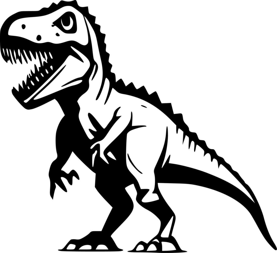 t-rex, minimalista e semplice silhouette - vettore illustrazione