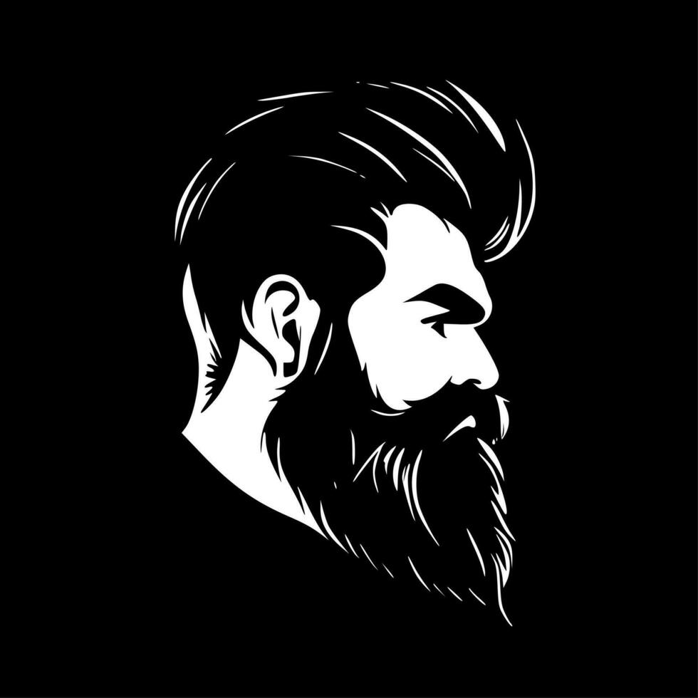 barba - minimalista e piatto logo - vettore illustrazione