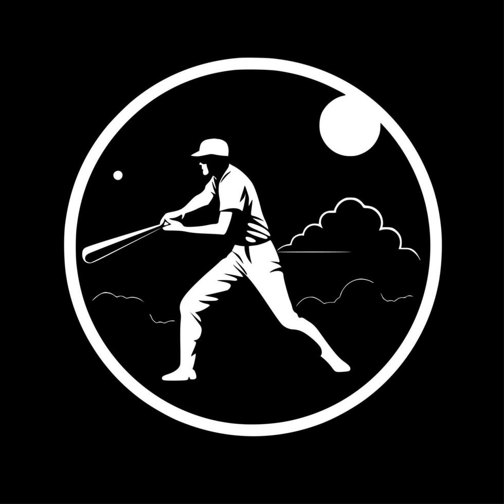 baseball, minimalista e semplice silhouette - vettore illustrazione