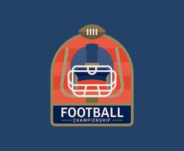 Emblemi di football americano vettore