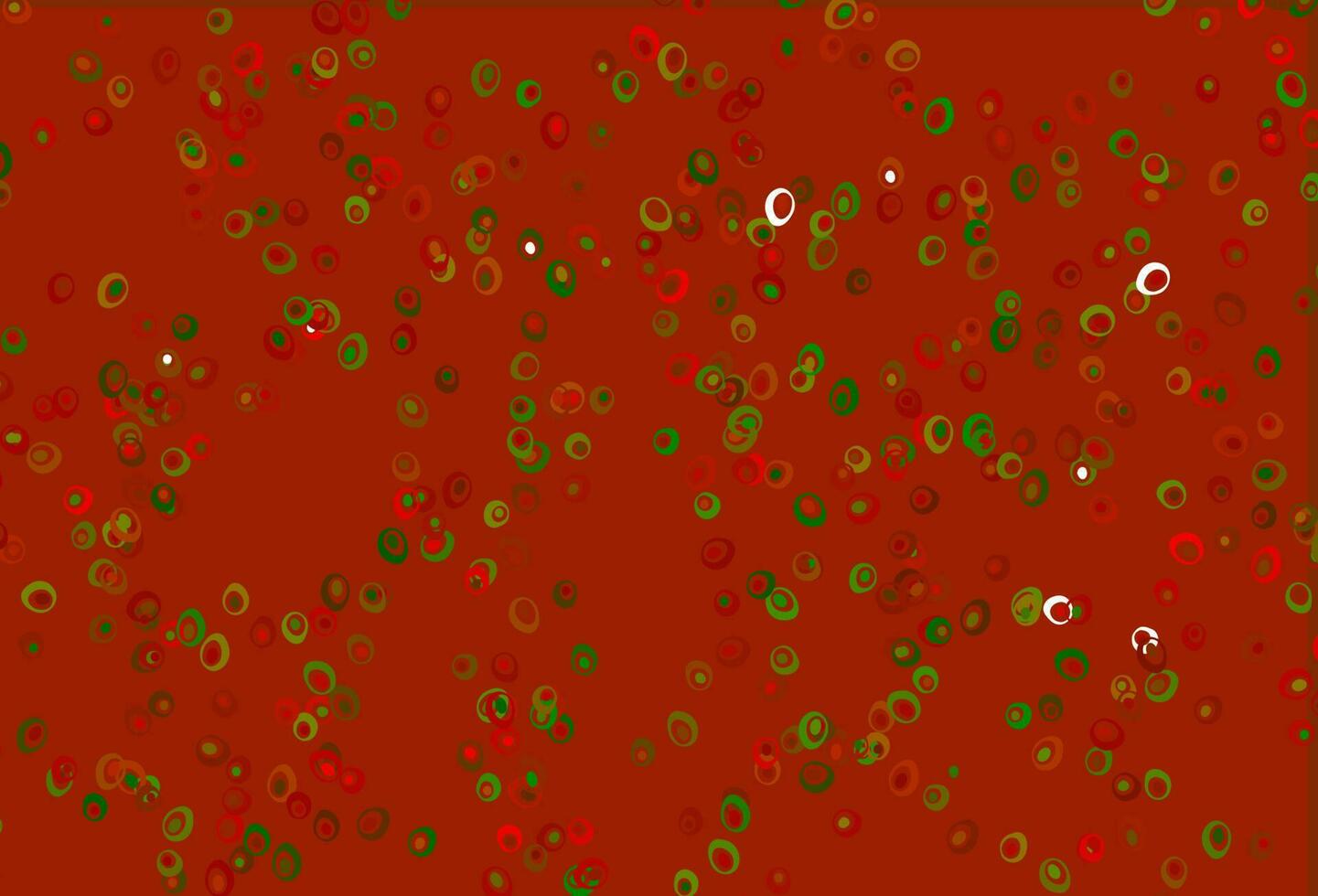modello vettoriale verde chiaro, rosso con cerchi.
