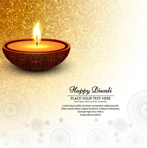 Design elegante e moderno diwali vettore