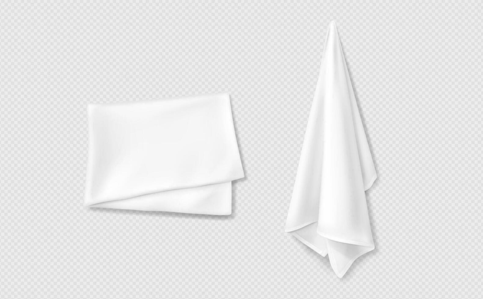 3d bianca modello di cucina asciugamano vettore design