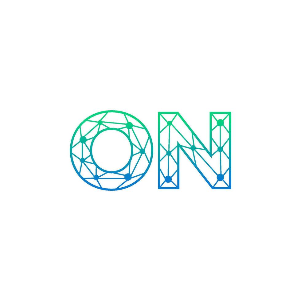 astratto lettera su logo design con linea punto connessione per tecnologia e digitale attività commerciale azienda. vettore