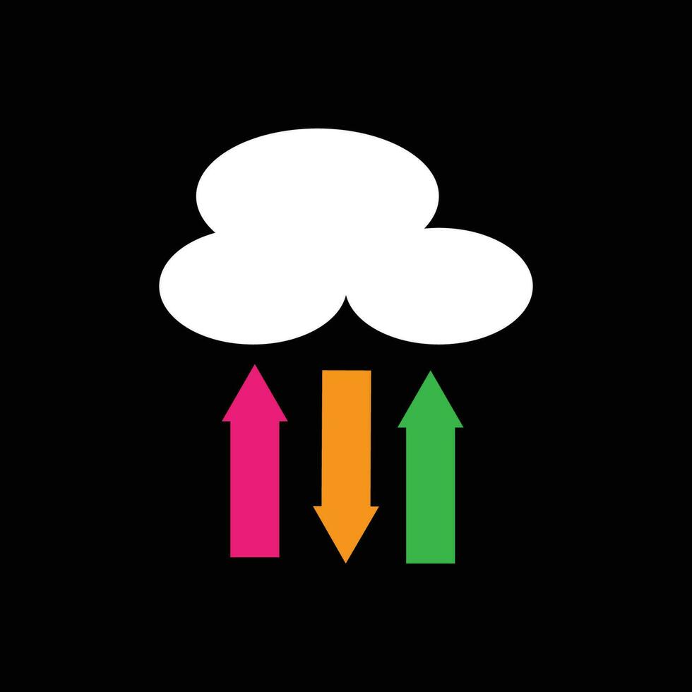 illustrazione di un' nube vettore