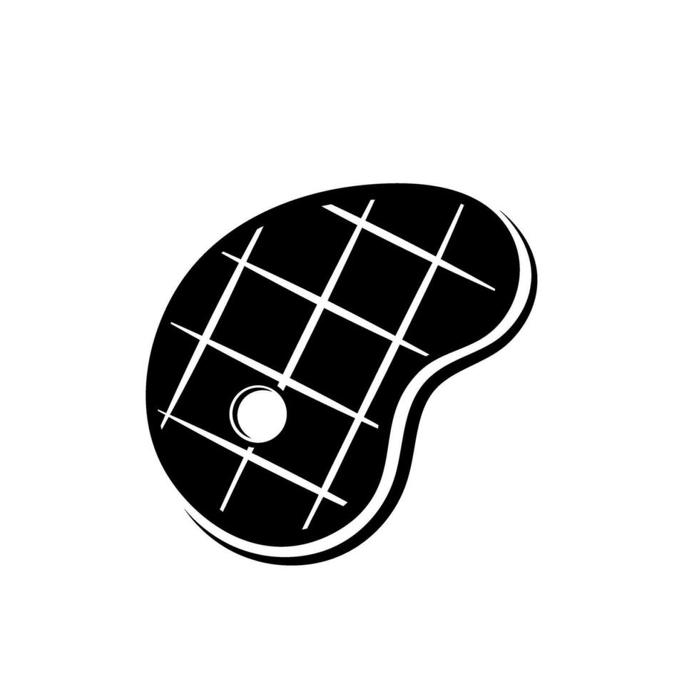 bbq vettore icona. picnic illustrazione cartello. bistecca simbolo o logo.