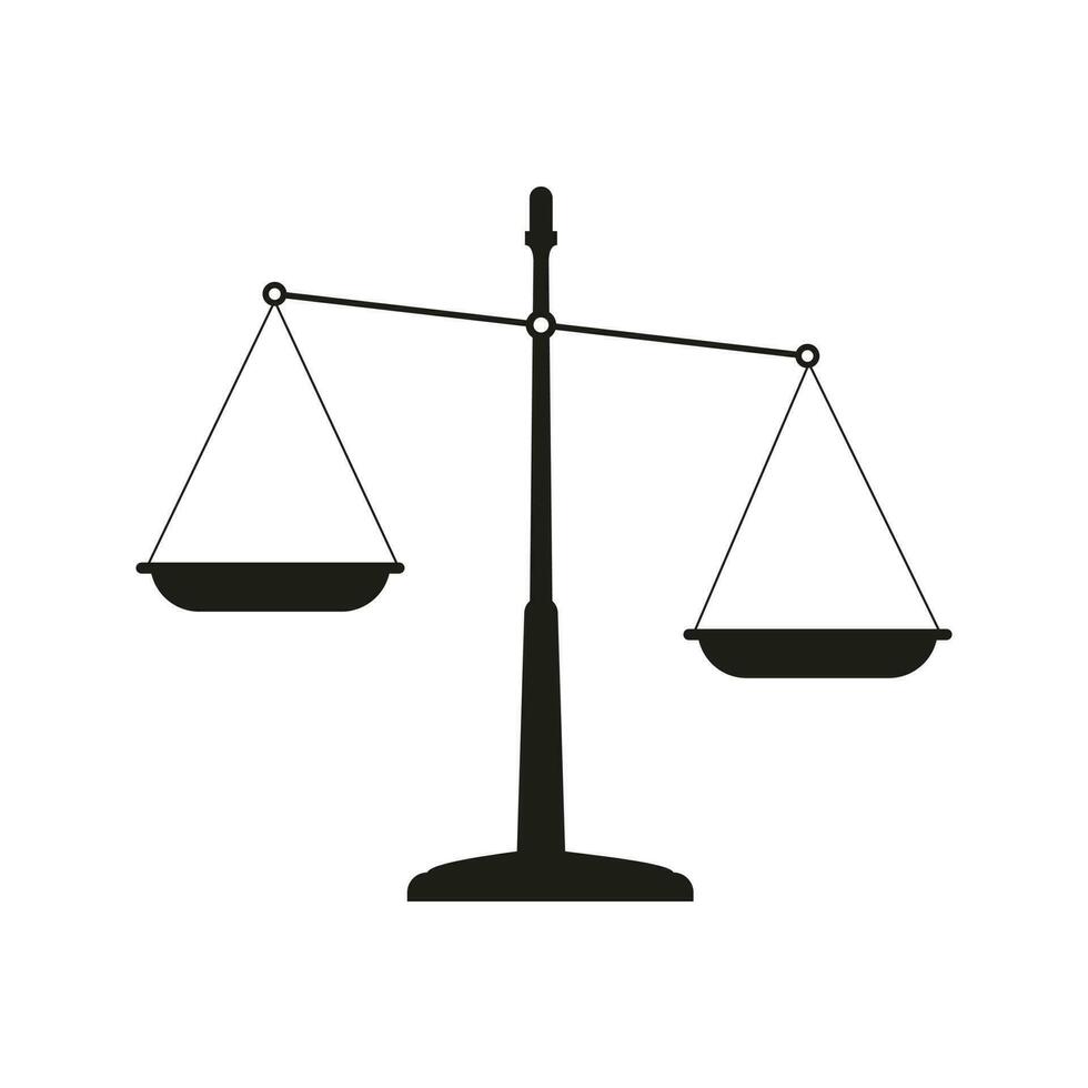 Libra icona vettore. bilancia illustrazione cartello. equilibrio simbolo. pesatore logo. vettore