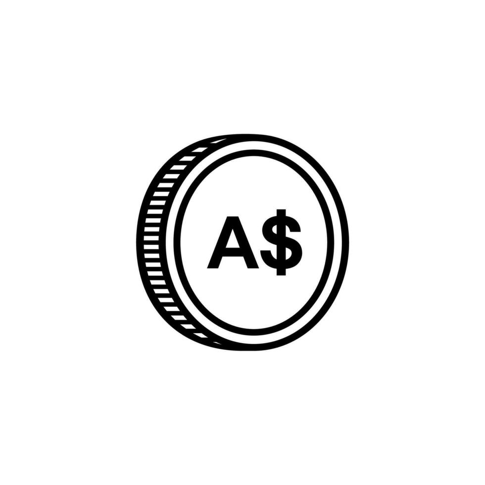 Australia moneta simbolo, australiano dollaro icona, aud cartello. vettore illustrazione