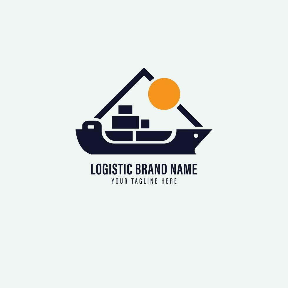 logistica logo vettore