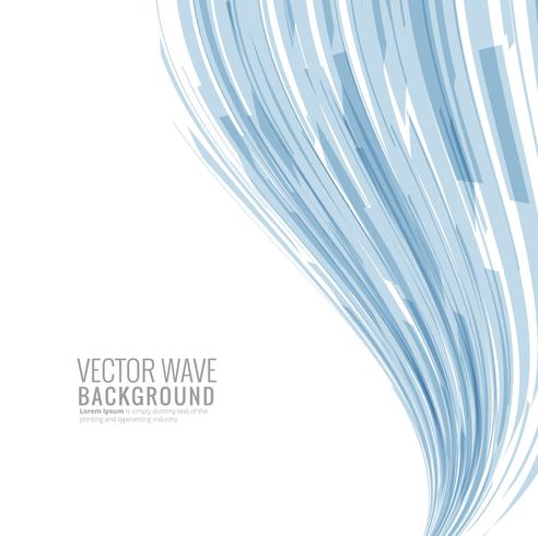 Illustrazione astratta della priorità bassa dell'onda blu vettore