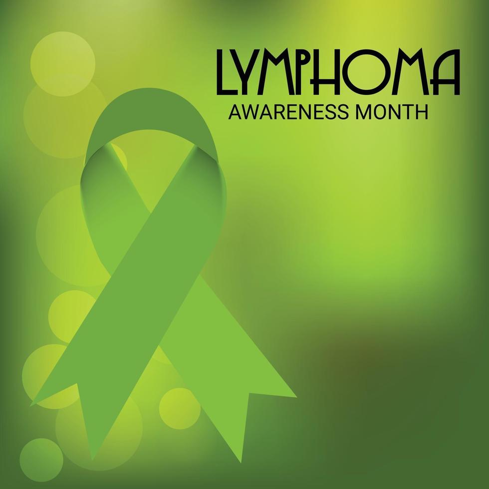 illustrazione vettoriale di uno sfondo per il mese di consapevolezza del linfoma