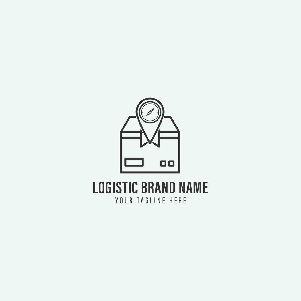 logistica logo vettore