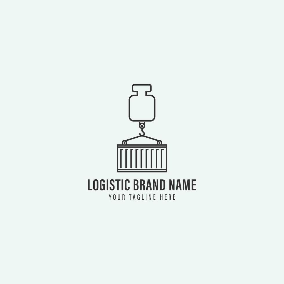 logistica logo vettore