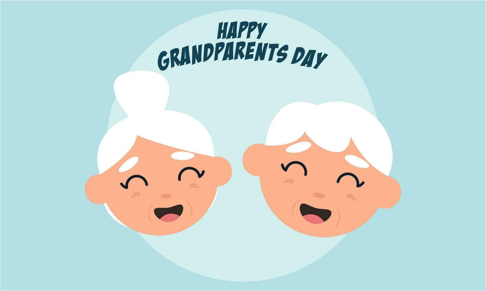 felice festa dei nonni, illustrazione di sfondo per anziani vettore