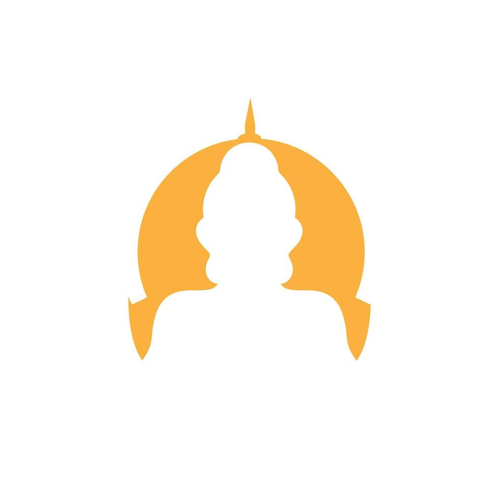 budha purnima logo vettore