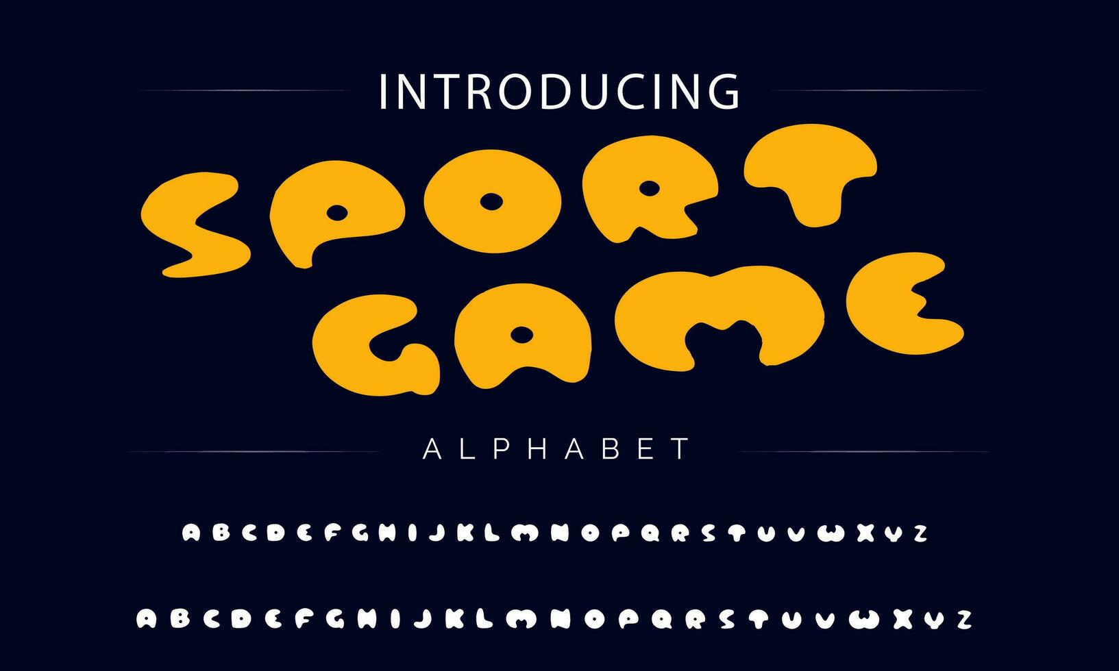 colorato stilizzato font e alfabeto vettore