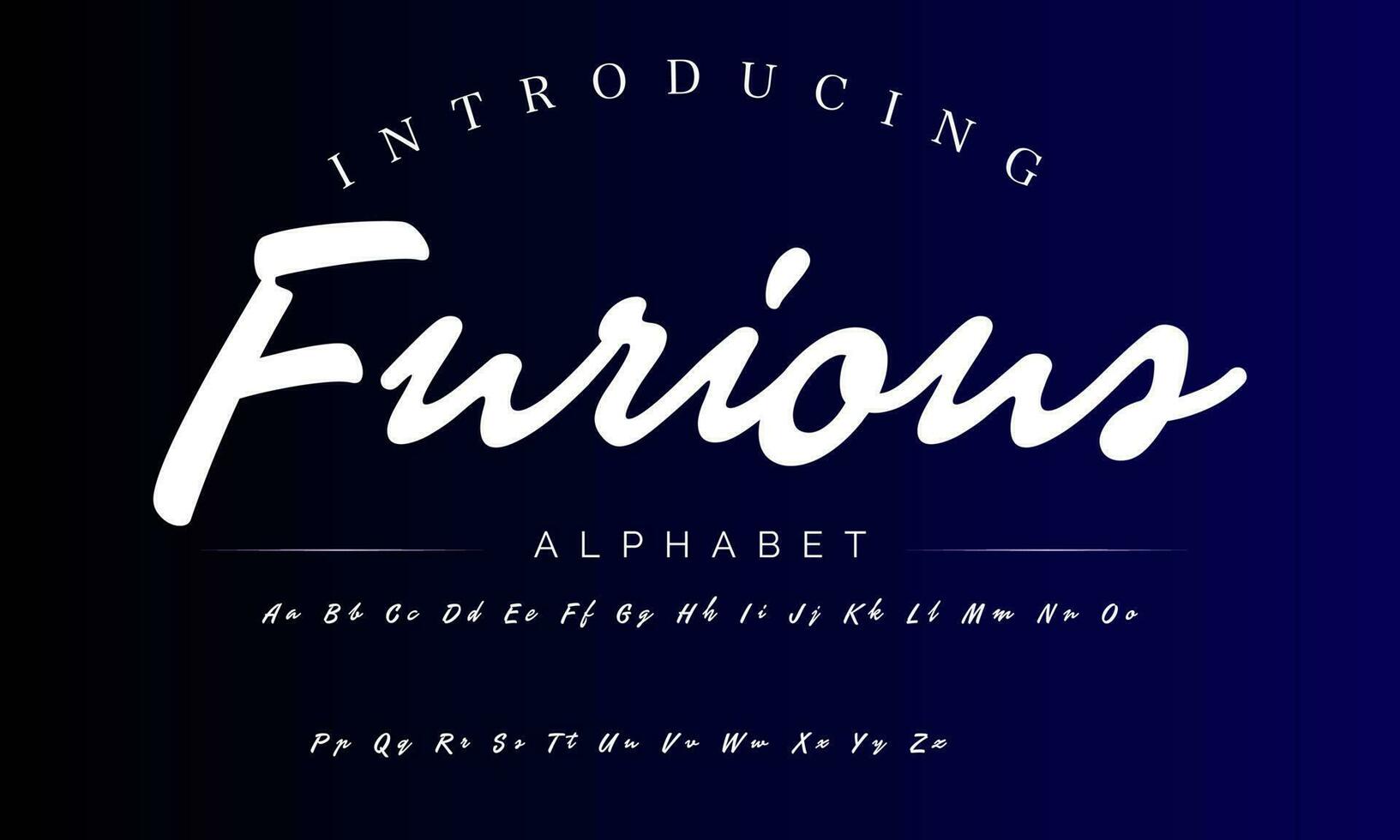 firma font calligrafia logotipo copione spazzola font genere font lettering manoscritto vettore