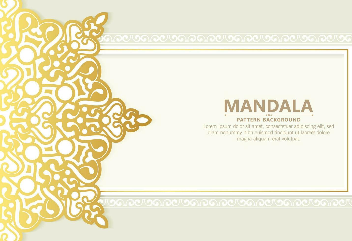 sfondo mandala ornamentale di lusso con stile arabo islamico orientale premium vettore
