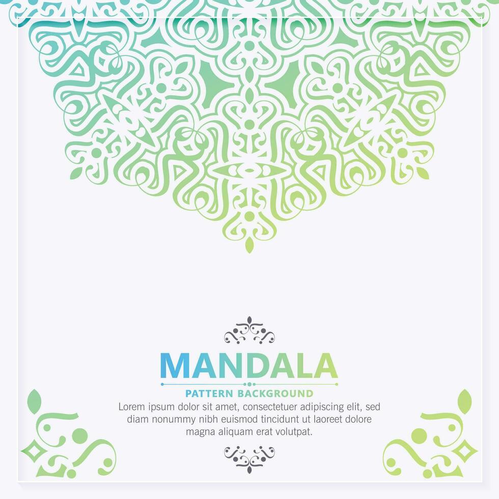 sfondo colorato mandala decorativo vettore